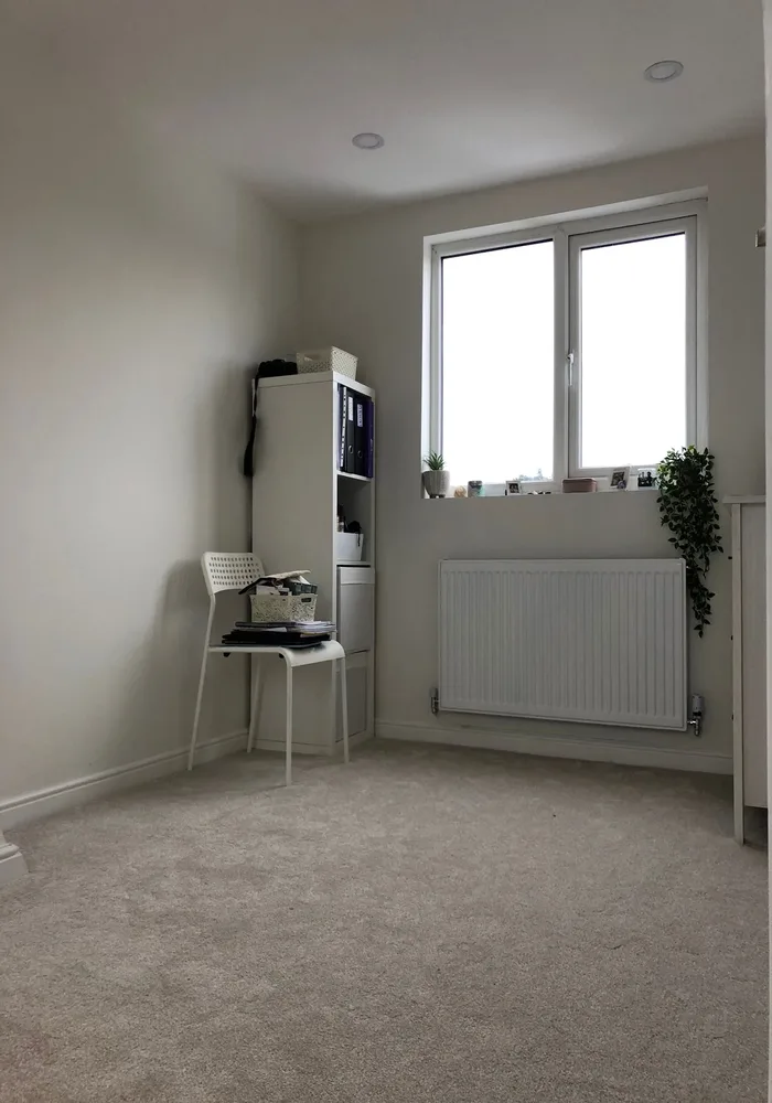 Renovated room with new plaster and flooring — All Aspects Construction, Cardiff