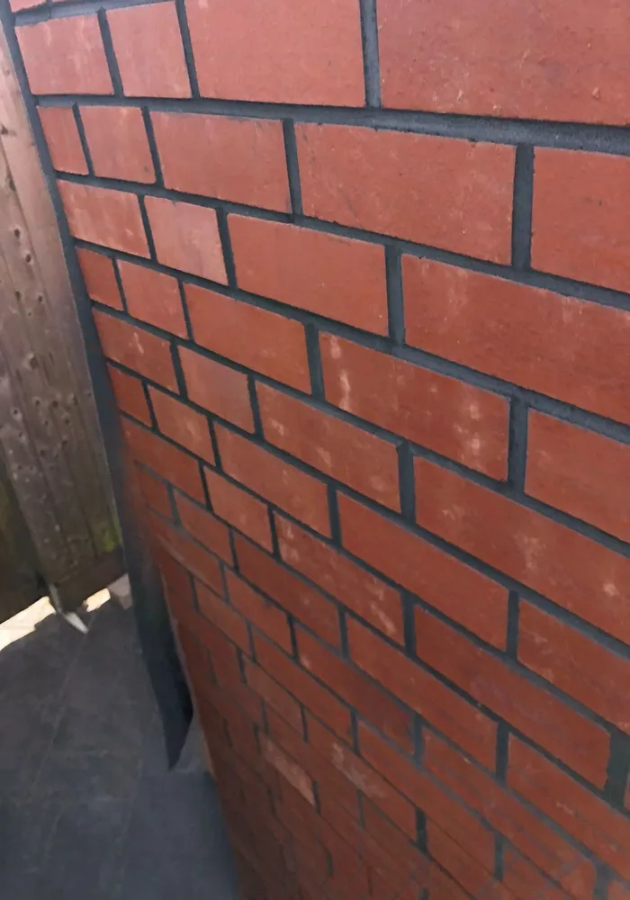 New red brick wall — All Aspects Construction, Cardiff