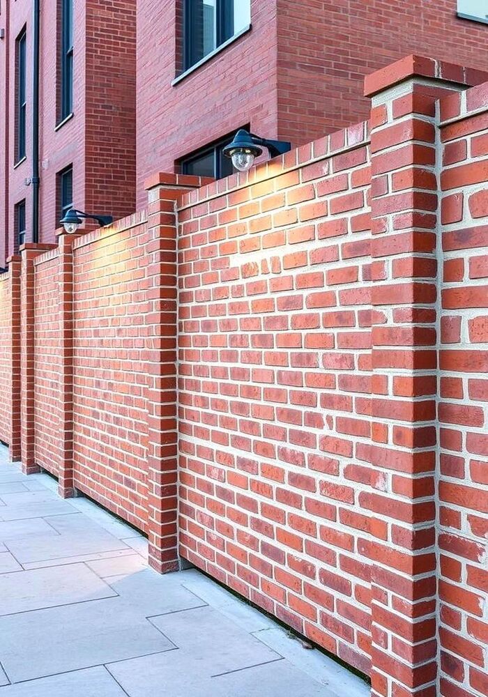 Red brick feature wall — All Aspects Construction, Cardiff