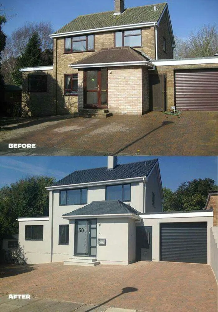 Brick house with side extension — All Aspects Construction, Cardiff
