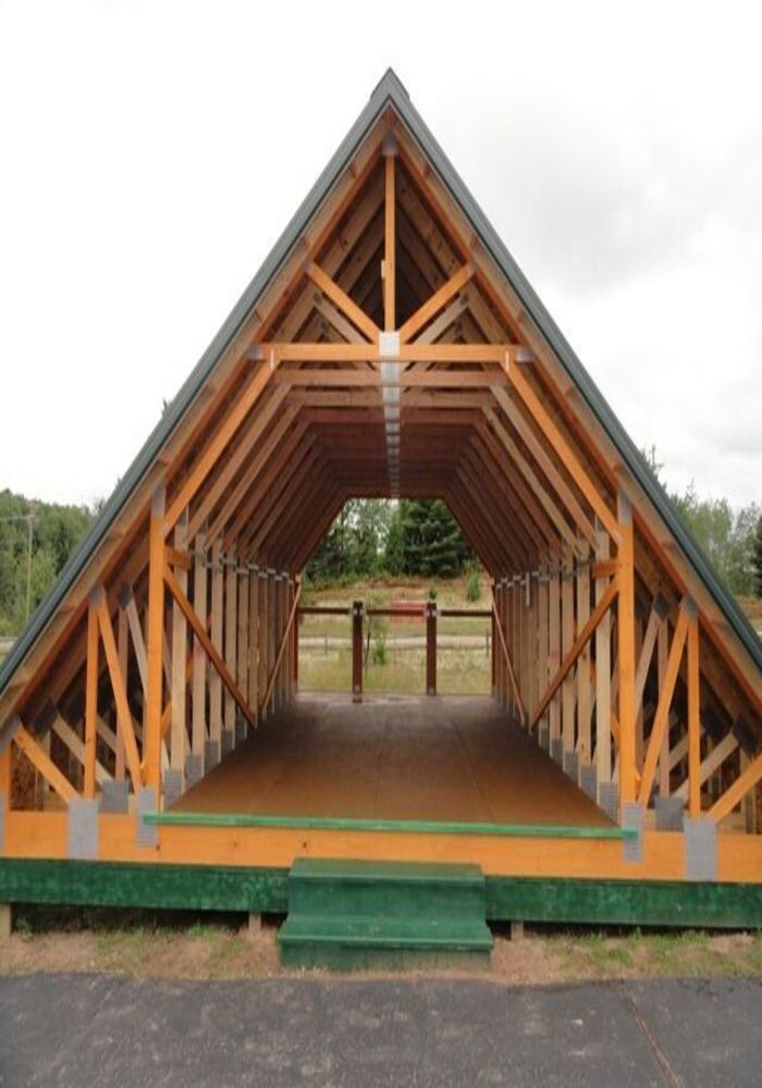 Timber-framed vaulted garden room structure — All Aspects Construction, Cardiff