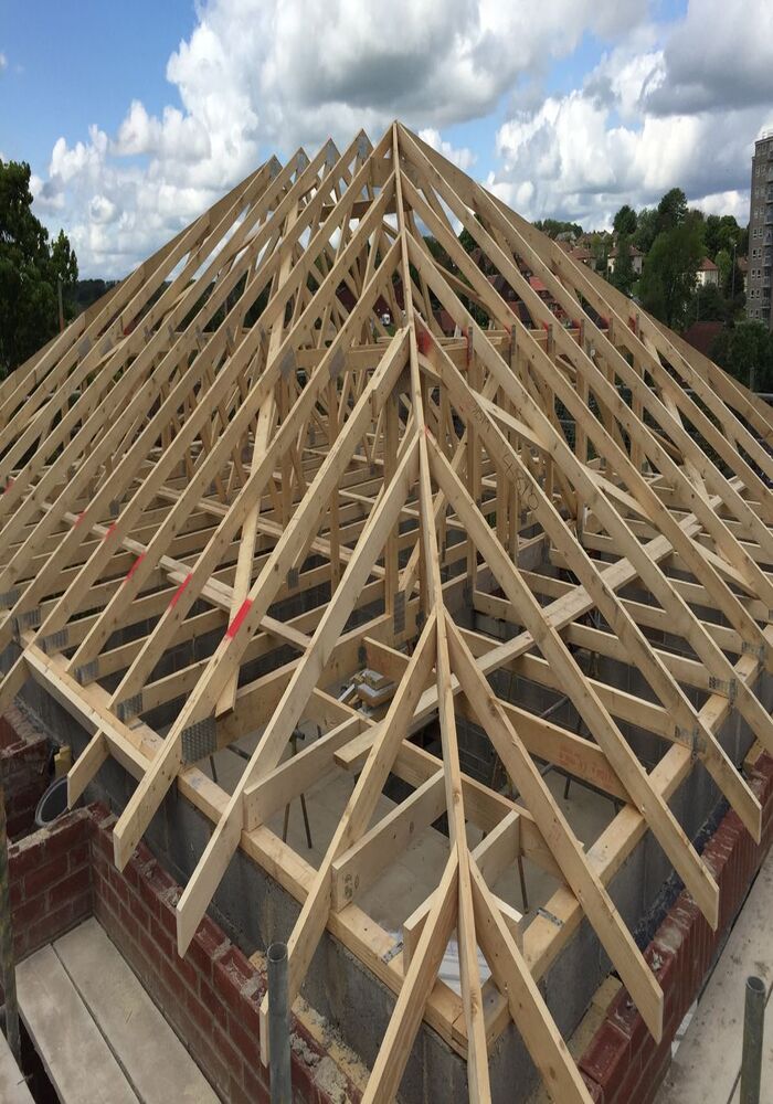 Timber roof trusses framing — All Aspects Construction, Cardiff