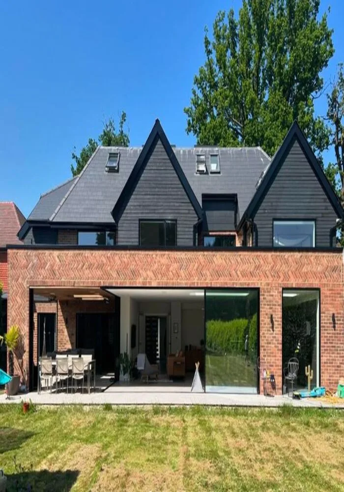 Rear house extension with brickwork and render — All Aspects Construction, Cardiff